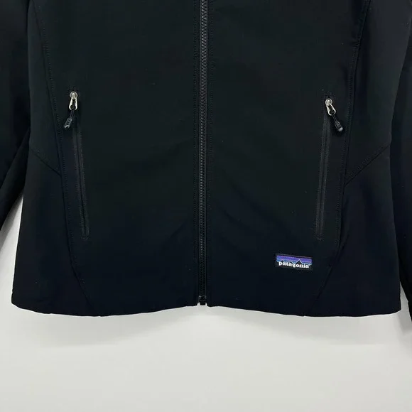 Patagonia Jacket Women's Size S Black Full Zip Company Logo‎ Fleece Lined - Picture 3 of 10